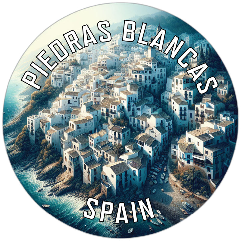 Piedras Blancas Spain Souvenir Die Cut Flat Magnet 2-Inch