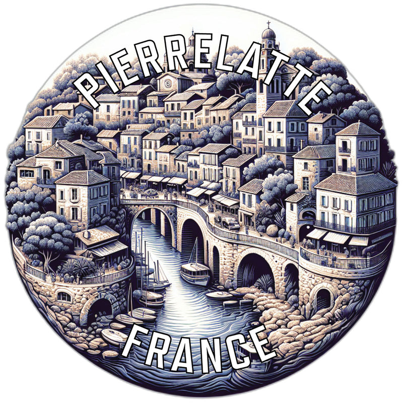 Pierrelatte France Souvenir Vinyl Decal Sticker 2-Inch