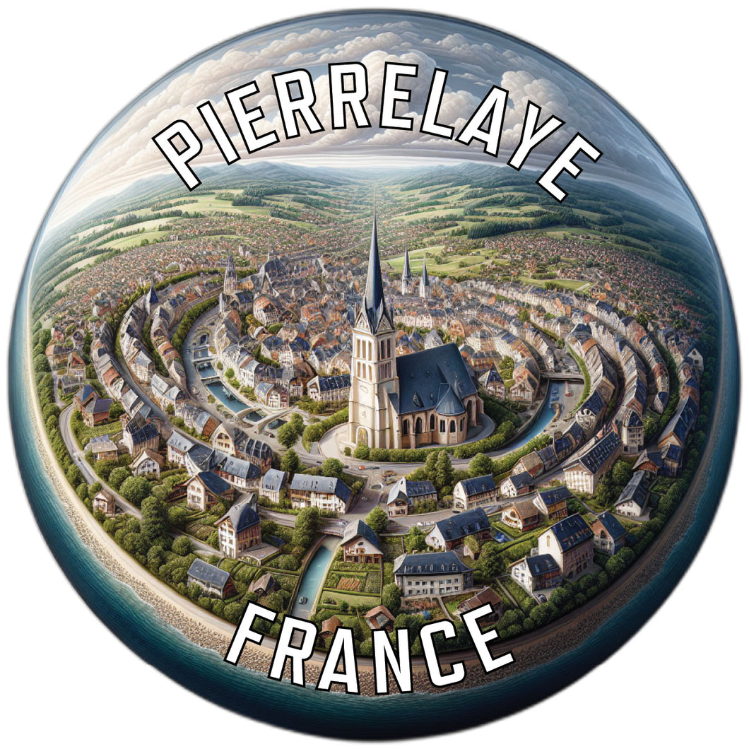 Pierrelaye France Souvenir Die Cut Flat Magnet 2-Inch