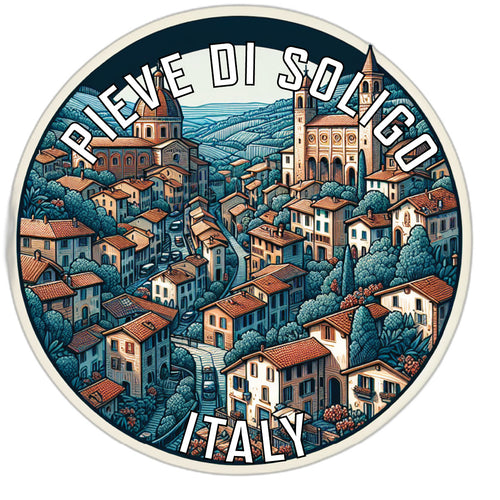 Pieve di Soligo Italy Souvenir Vinyl Decal Sticker 6-Inch