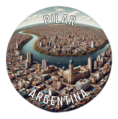 Pilar Argentina Souvenir Die Cut Flat Magnet 2-Inch
