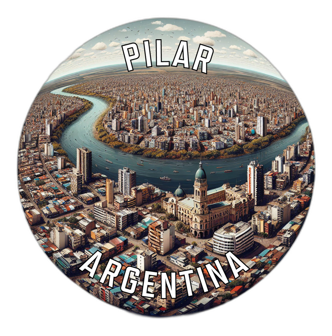 Pilar Argentina Souvenir Die Cut Flat Magnet 2-Inch
