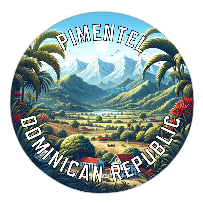 Pimentel Dominican Republic Souvenir Die Cut Flat Magnet 6-Inch