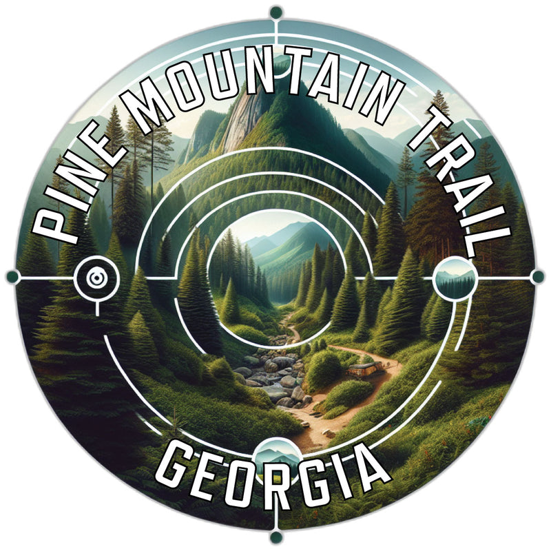 Pine Mountain Trail Souvenir Die Cut Flat Magnet 2-Inch