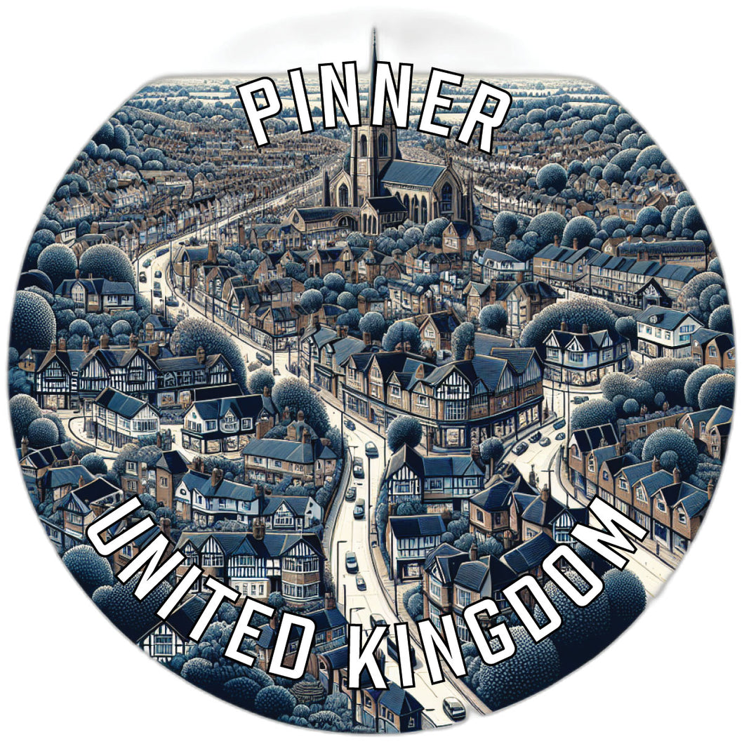 Pinner United Kingdom Souvenir Die Cut Flat Magnet 3-Inch