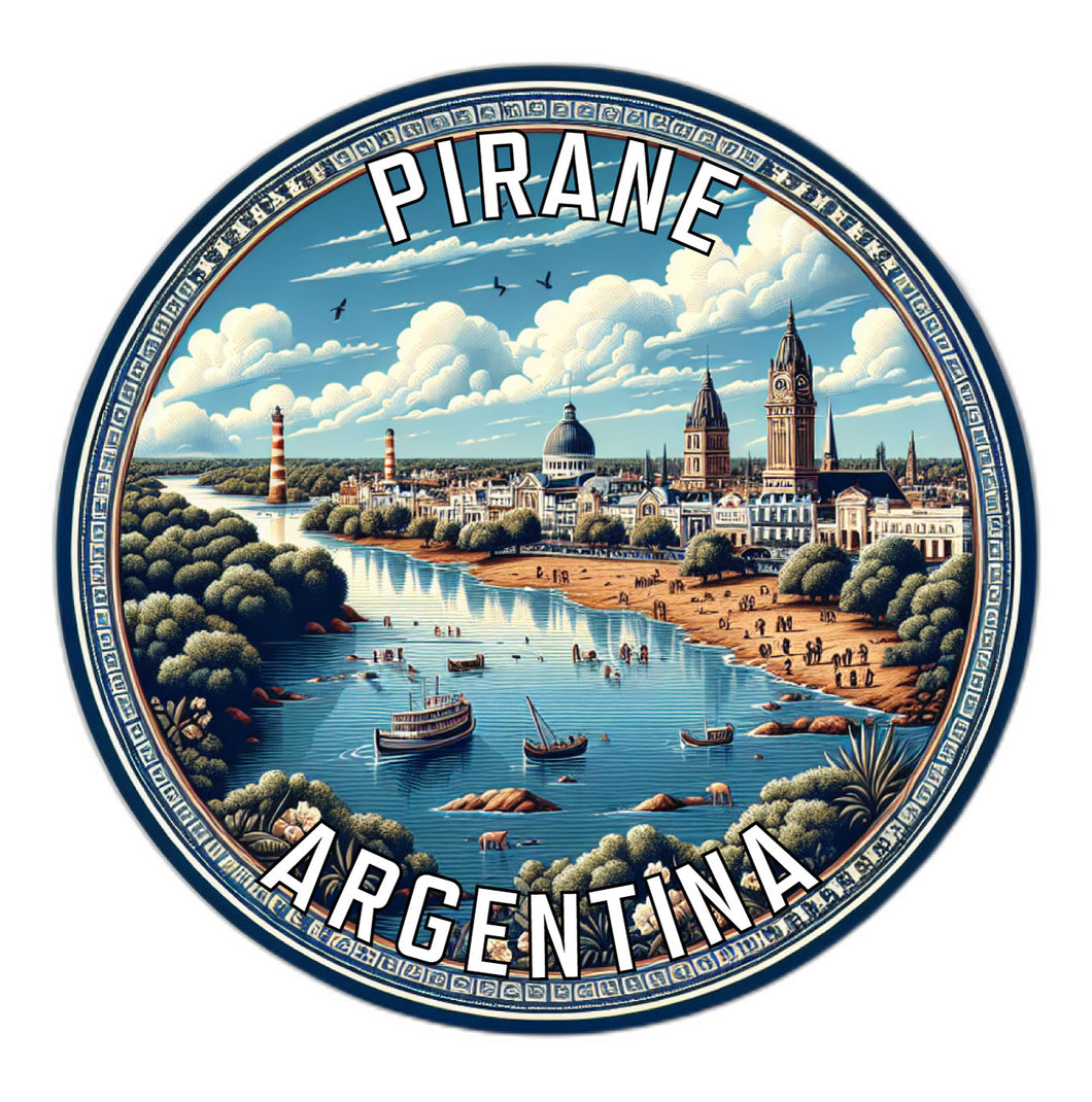 Pirane Argentina Souvenir Die Cut Flat Magnet 2-Inch