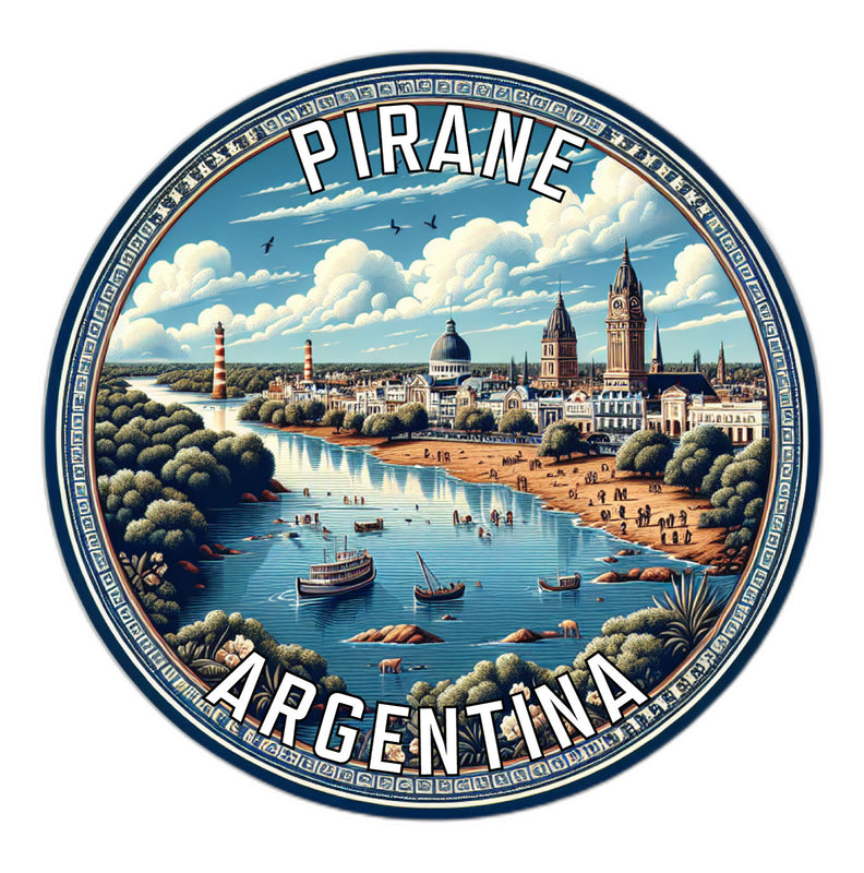 Pirane Argentina Souvenir Die Cut Flat Magnet 2-Inch