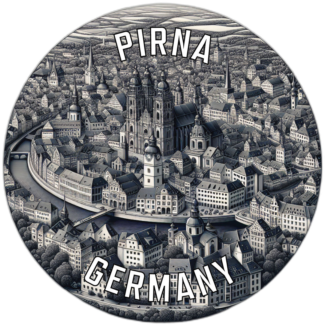 Pirna Germany Souvenir Die Cut Flat Magnet 2-Inch