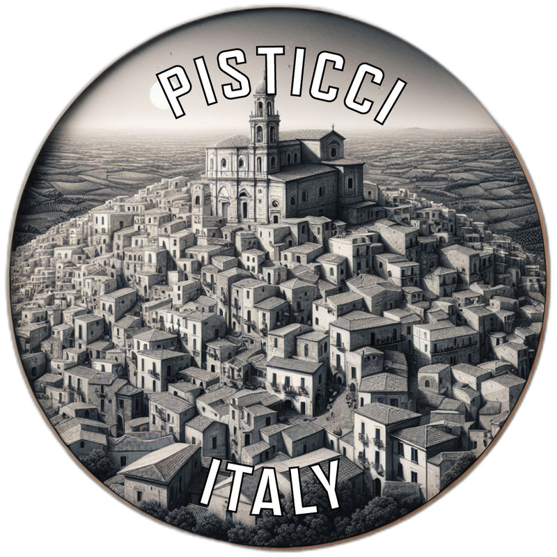 Pisticci Italy Souvenir Die Cut Flat Magnet 6-Inch