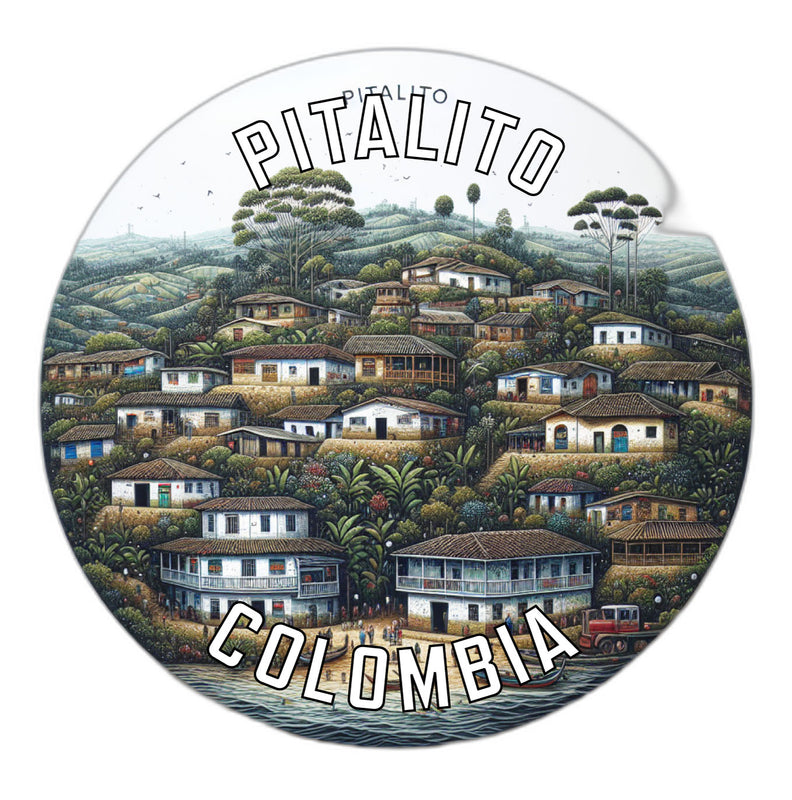 Pitalito Colombia Souvenir Die Cut Flat Magnet 2-Inch