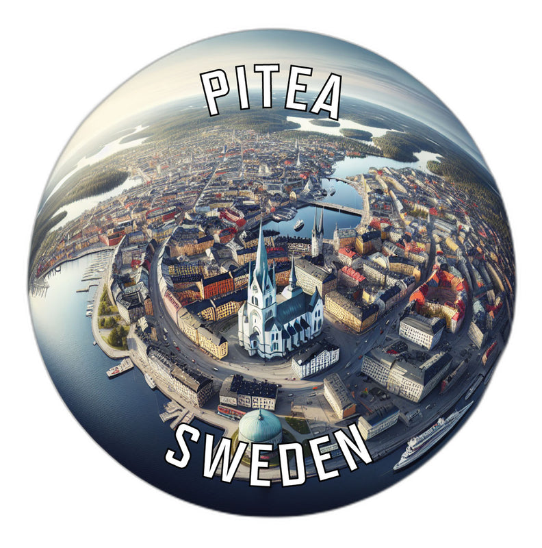 Pitea Sweden Souvenir Die Cut Flat Magnet 2-Inch