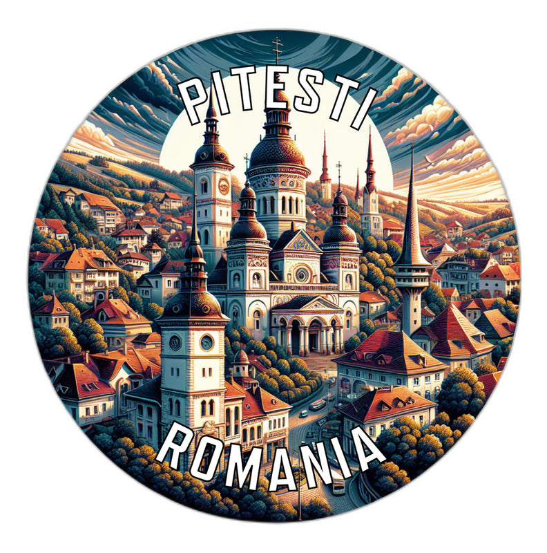 Pitesti Romania Souvenir Vinyl Decal Sticker 2-Inch