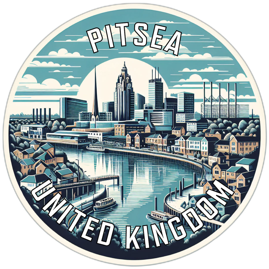 Pitsea United Kingdom Souvenir Die Cut Flat Magnet 6-Inch