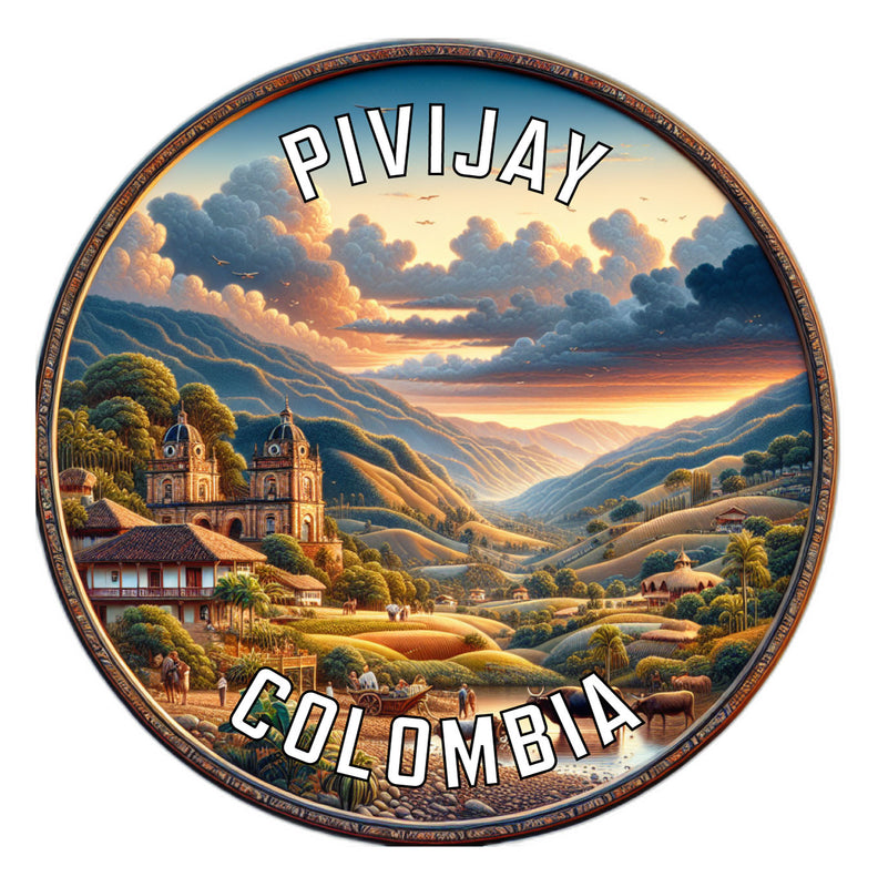 Pivijay Colombia Souvenir Vinyl Decal Sticker 2-Inch