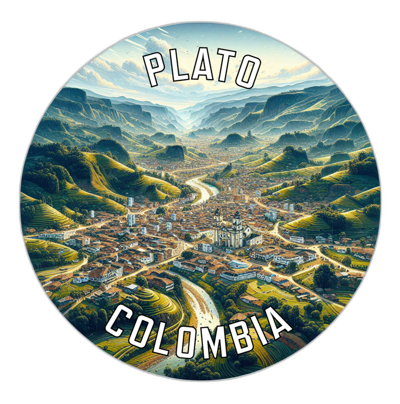 Plato Colombia Souvenir Vinyl Decal Sticker 6-Inch
