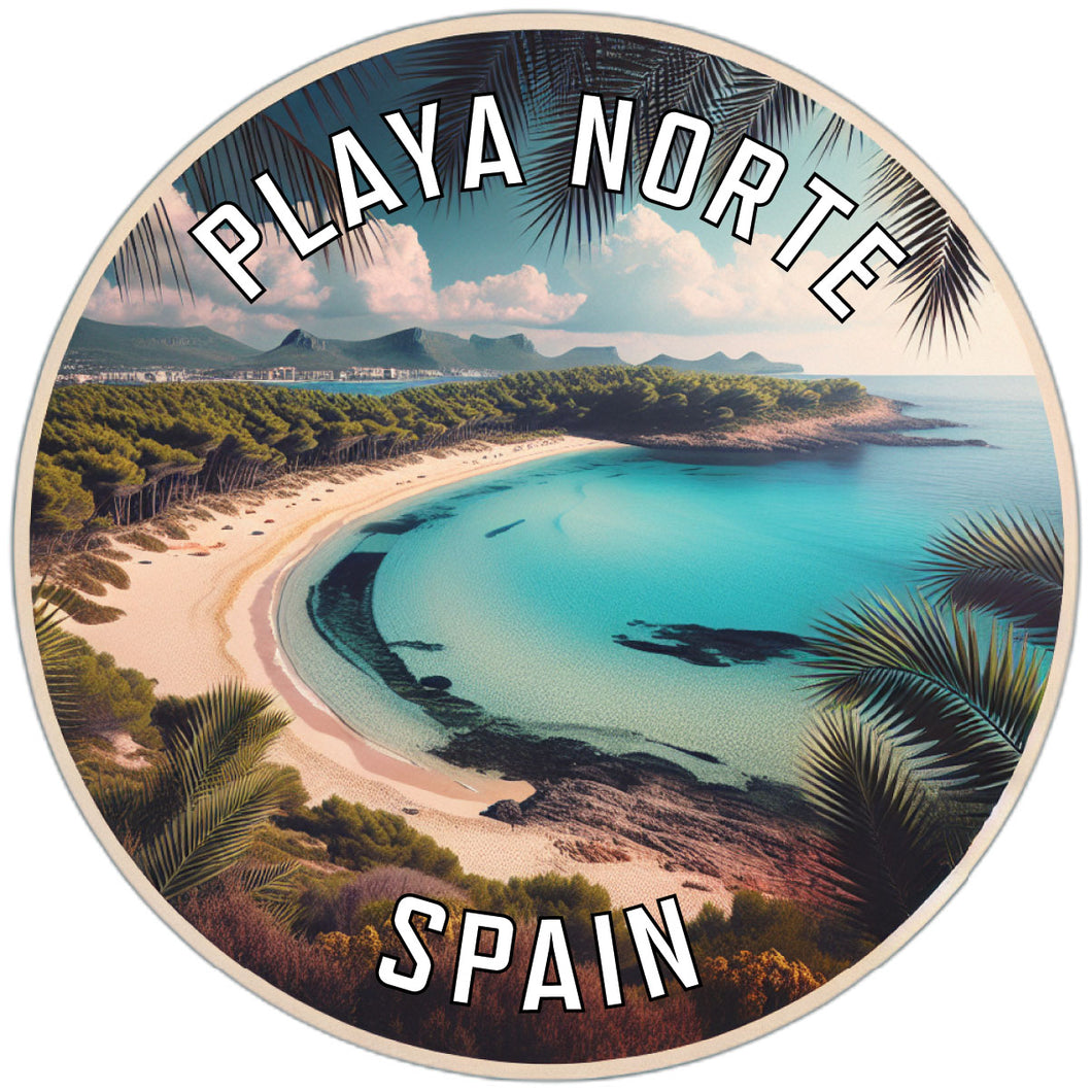 Playa Norte Souvenir Die Cut Flat Magnet 6-Inch
