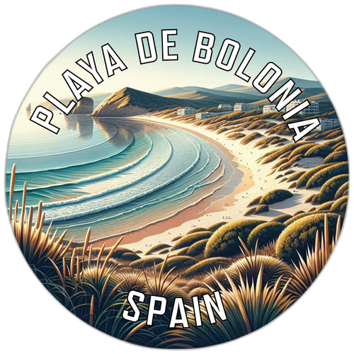 Playa de Bolonia Souvenir Die Cut Flat Magnet 2-Inch