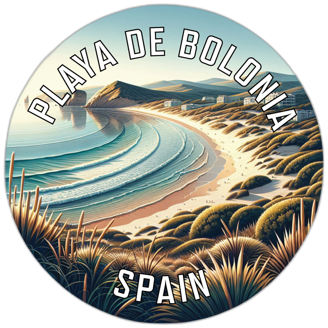 Playa de Bolonia Souvenir Die Cut Flat Magnet 2-Inch