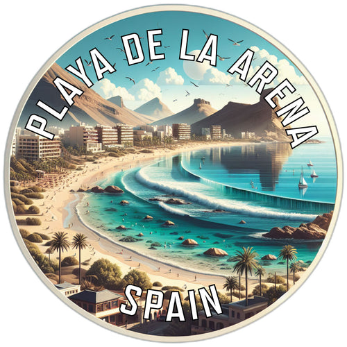 Playa de La Arena Souvenir Die Cut Flat Magnet 2-Inch