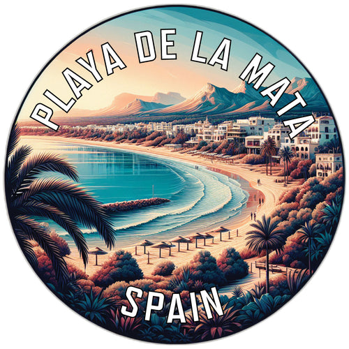Playa de La Mata Souvenir Die Cut Flat Magnet 2-Inch