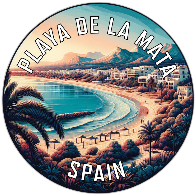 Playa de La Mata Souvenir Die Cut Flat Magnet 2-Inch