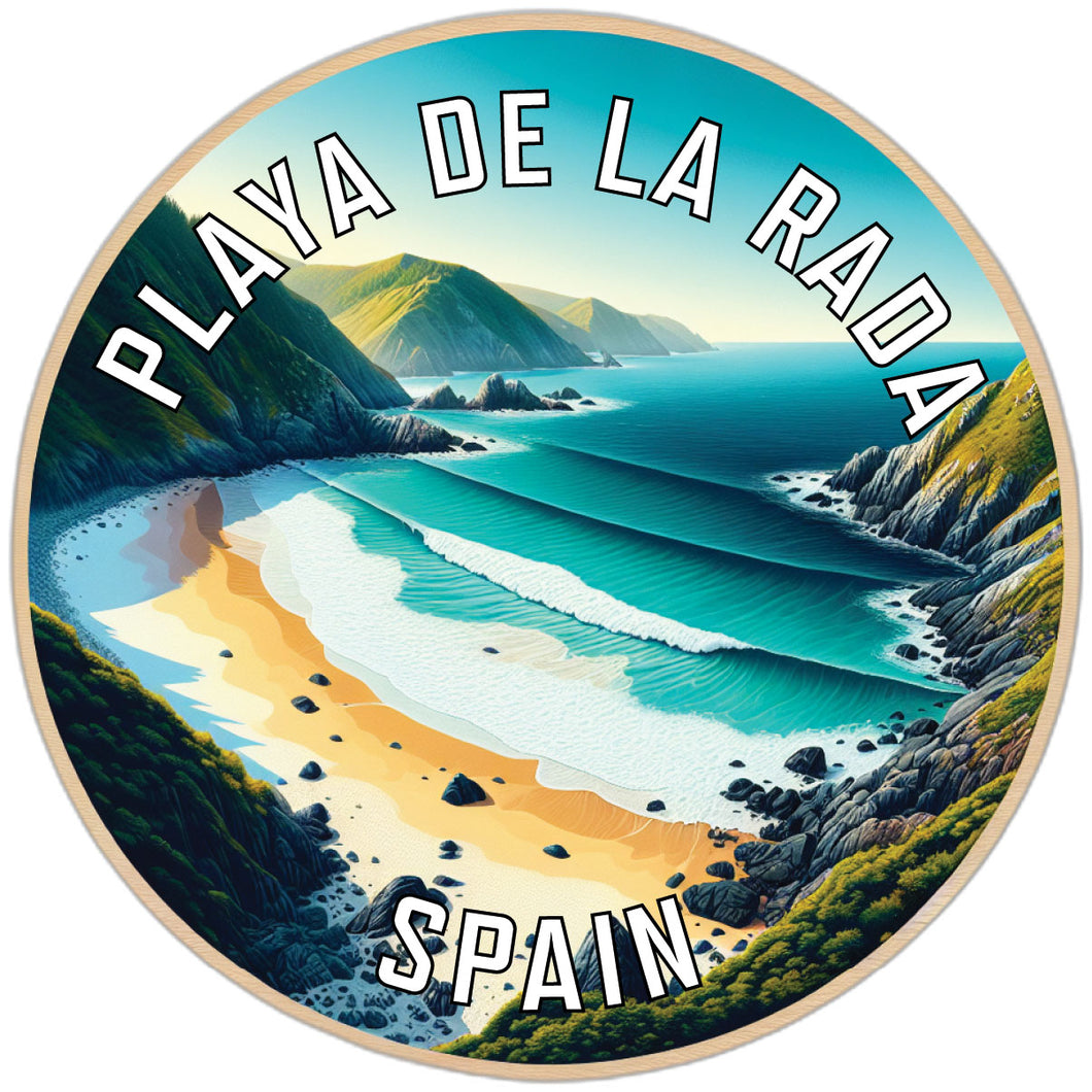 Playa de La Rada Souvenir Die Cut Flat Magnet 6-Inch