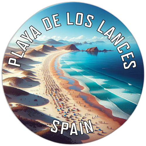 Playa de Los Lances Souvenir Die Cut Flat Magnet 6-Inch