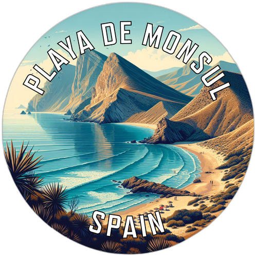 Playa de Monsul Souvenir Die Cut Flat Magnet 2-Inch