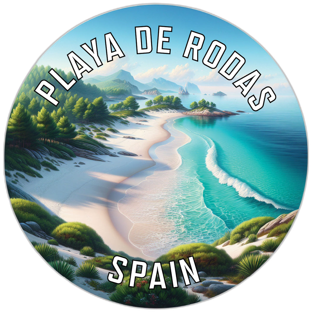Playa de Rodas Souvenir Die Cut Flat Magnet 2-Inch