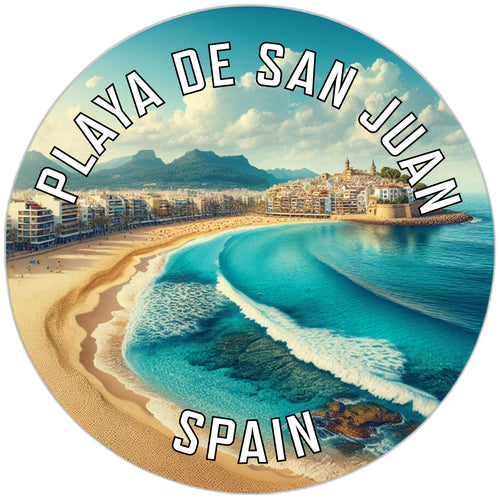 Playa de San Juan Souvenir Die Cut Flat Magnet 6-Inch