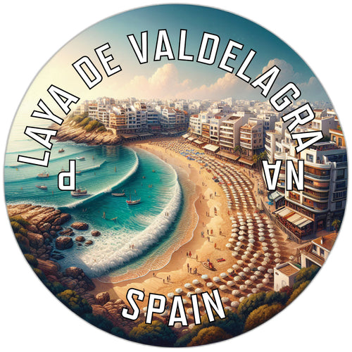 Playa de Valdelagrana Souvenir Die Cut Flat Magnet 6-Inch