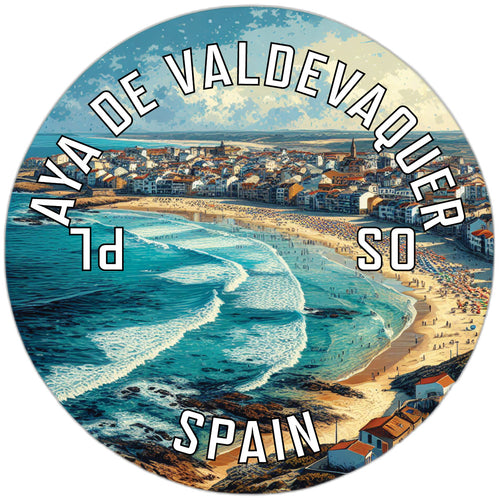 Playa de Valdevaqueros Souvenir Die Cut Flat Magnet 4-Inch