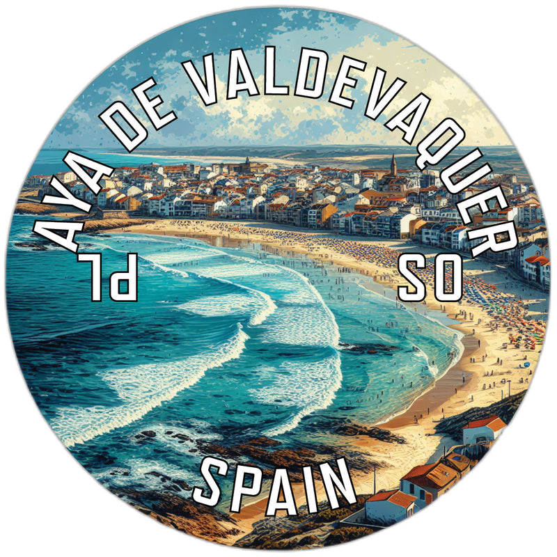 Playa de Valdevaqueros Souvenir Die Cut Flat Magnet 4-Inch