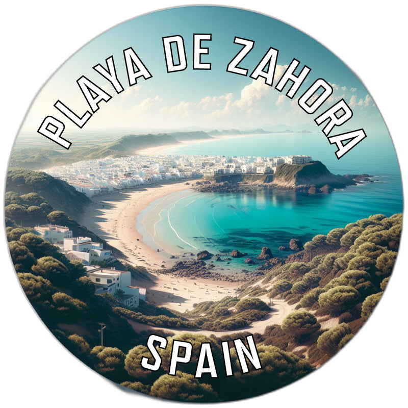 Playa de Zahora Souvenir Die Cut Flat Magnet 3-Inch