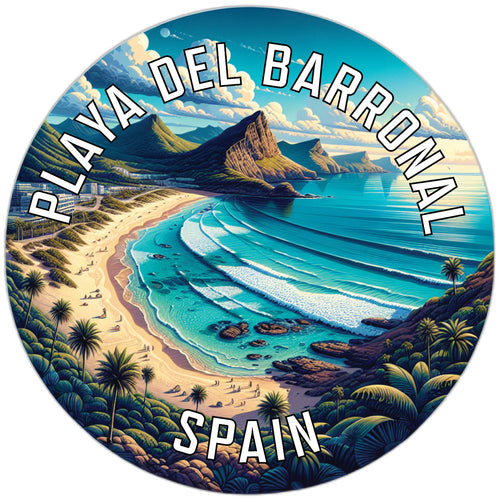 Playa del Barronal Souvenir Die Cut Flat Magnet 2-Inch
