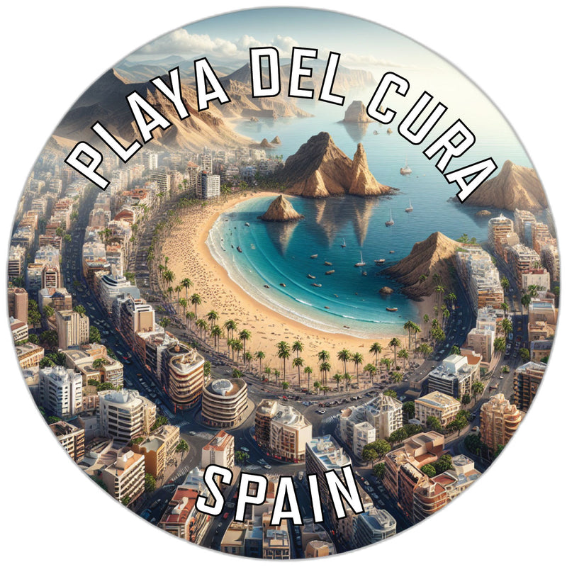 Playa del Cura Souvenir Die Cut Flat Magnet 2-Inch