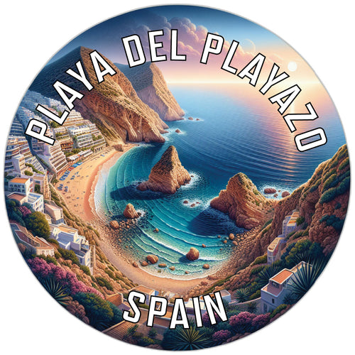 Playa del Playazo Souvenir Die Cut Flat Magnet 2-Inch