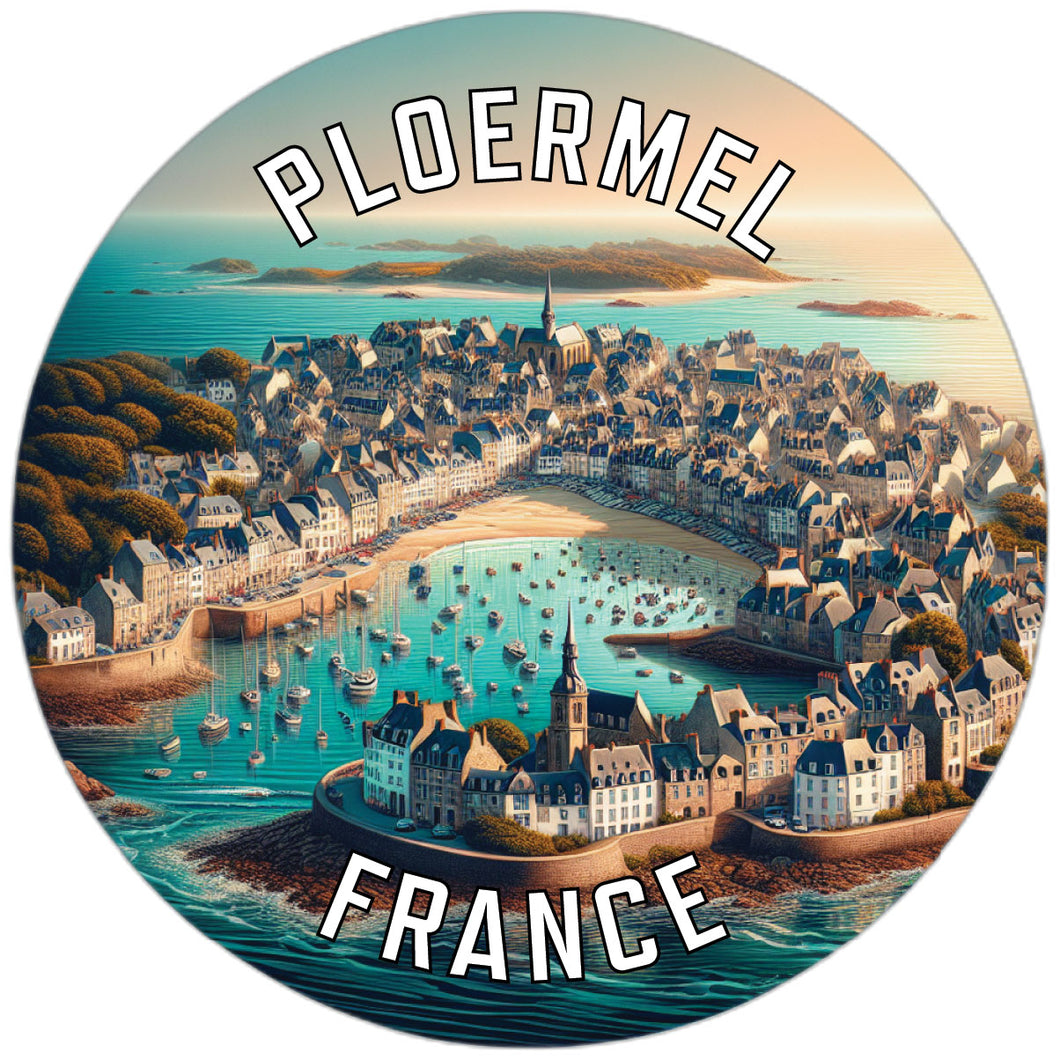 Ploermel France Souvenir Die Cut Flat Magnet 2-Inch