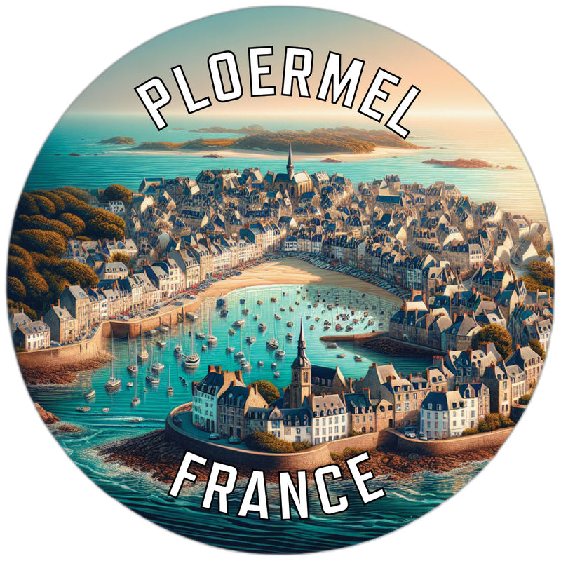 Ploermel France Souvenir Die Cut Flat Magnet 2-Inch