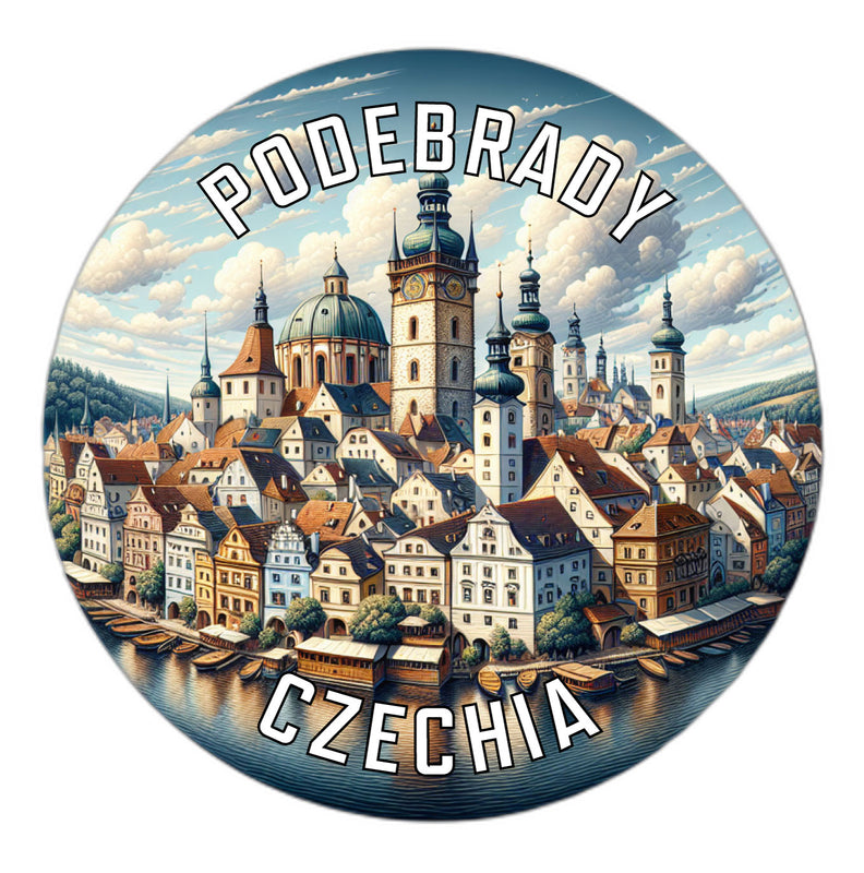 Podebrady Czechia Souvenir Vinyl Decal Sticker 2-Inch