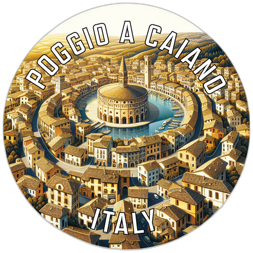 Poggio a Caiano Italy Souvenir Die Cut Flat Magnet 2-Inch