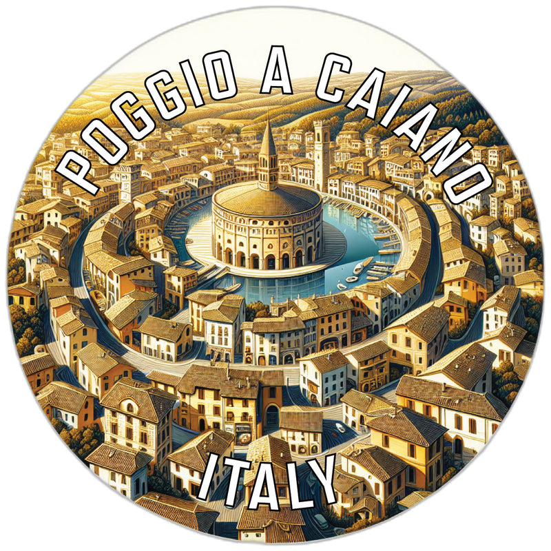 Poggio a Caiano Italy Souvenir Die Cut Flat Magnet 2-Inch