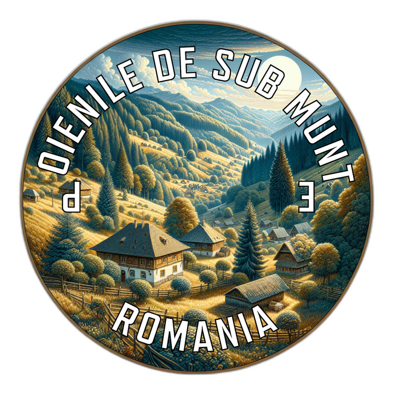 Poienile de sub Munte Romania Souvenir Vinyl Decal Sticker 2-Inch