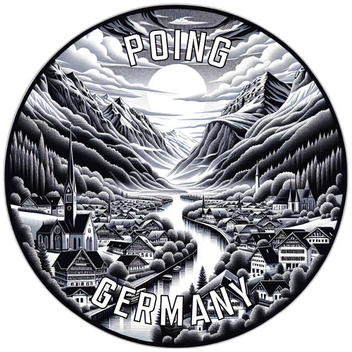 Poing Germany Souvenir Die Cut Flat Magnet 6-Inch