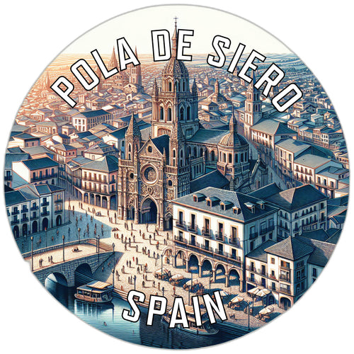Pola de Siero Spain Souvenir Die Cut Flat Magnet 3-Inch