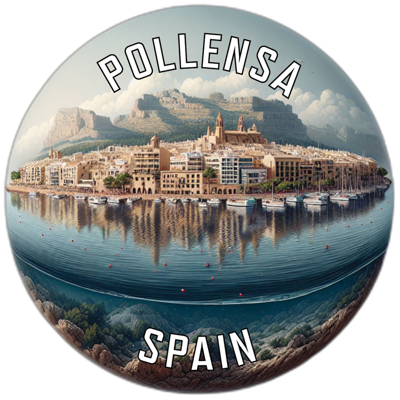 Pollensa Spain Souvenir Die Cut Flat Magnet 2-Inch