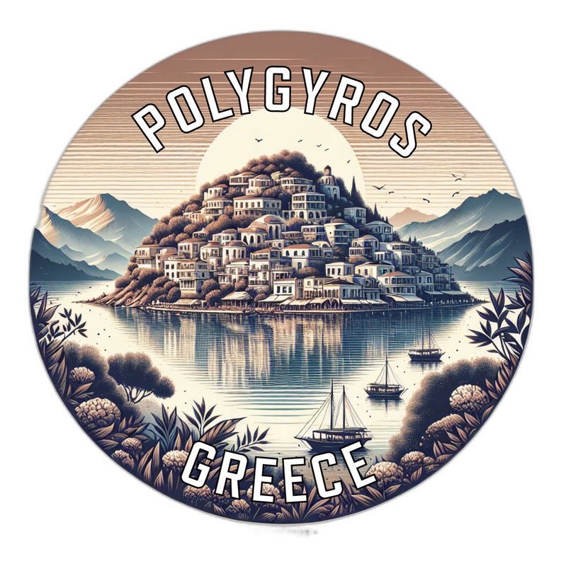 Polygyros Greece Souvenir Die Cut Flat Magnet 6-Inch