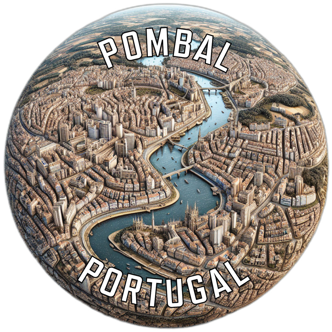 Pombal Portugal Souvenir Die Cut Flat Magnet 6-Inch