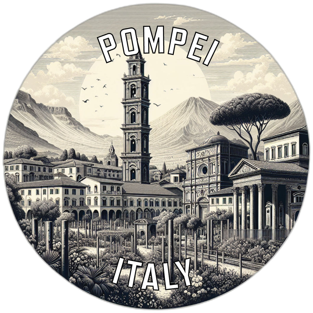 Pompei Italy Souvenir Die Cut Flat Magnet 2-Inch