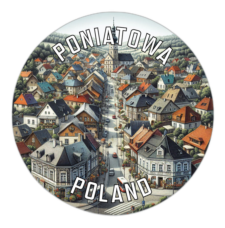 Poniatowa Poland Souvenir Vinyl Decal Sticker 2-Inch